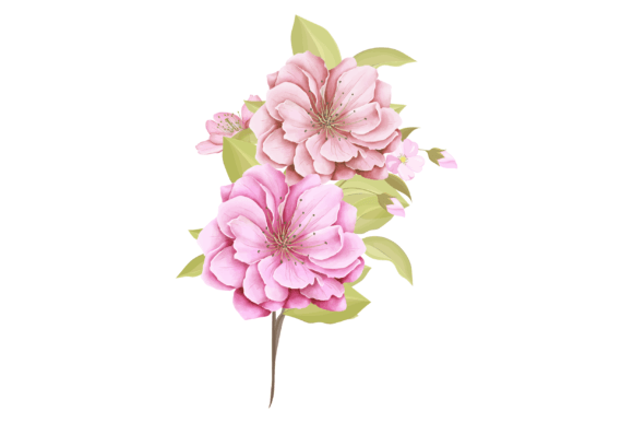 Flowers Watercolor Vector Illustration Adds Soft Elegance to Brand Visuals