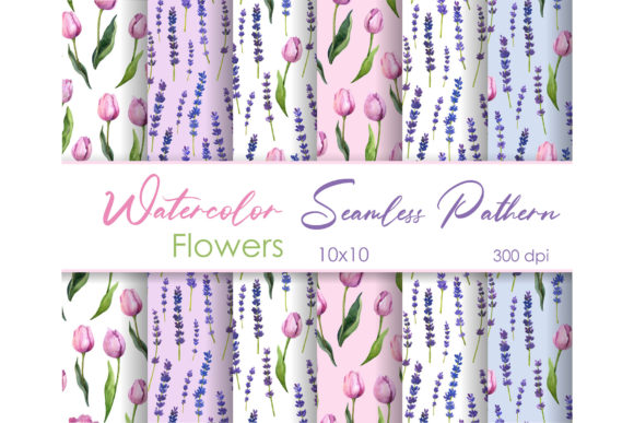 h1Watercolor Seamless Pattern Illustrations for Digital Sellers/h1