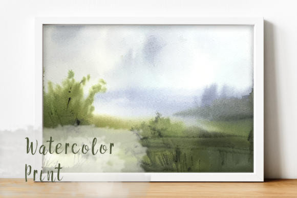 Misty Valley - Watercolor Print Illustrations for Crafters & Handmade Sellers