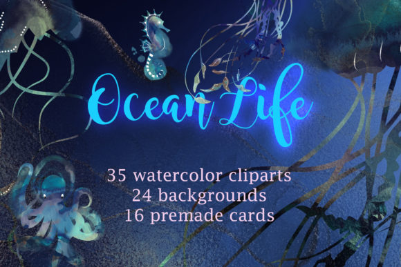 Ocean Life Watercolor Clipart: A Designer’s Real-World Embroidery Test