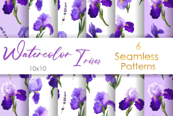 Seamless Pattern Watercolor Digital Iris Review
