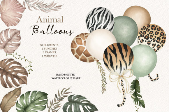 Watercolor Africa Animal Balloons Clipart: A Brand Designer’s Practical Review for Local Business Branding