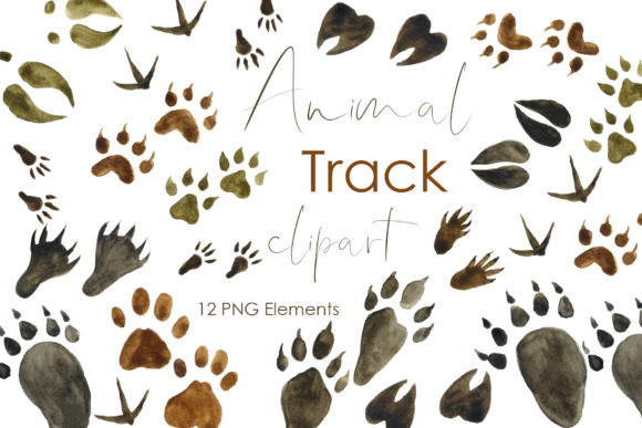 Watercolor Clipart Animals for Lifestyle & Editorial Design