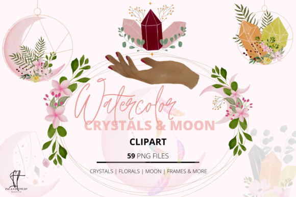 Watercolor Crystals and Moon: A Designer’s Real-World Review