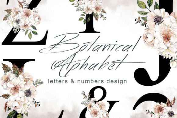 Watercolor Letters and Numbers: A Fresh Illustration Set for Editorial and Web Design