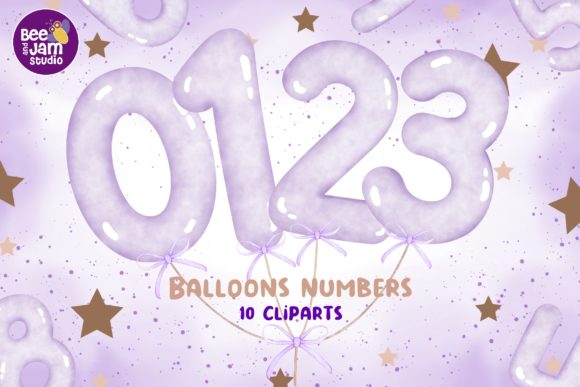 Watercolor Purple Balloons: A Playful Illustration for Festive Branding