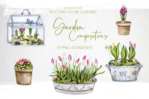Watercolor Spring Flowers Illustrations: A Crafter’s Dream for Handmade Projects