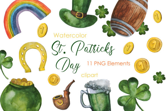 Watercolor St Patrick’s Day Clipart: A Visual Designer’s Take for Content Creators